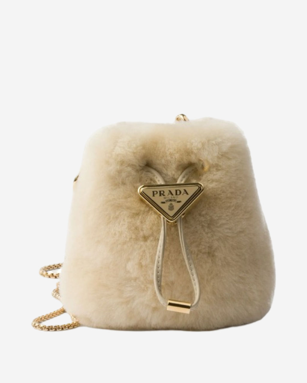 Prada Bucket Shearling Bag