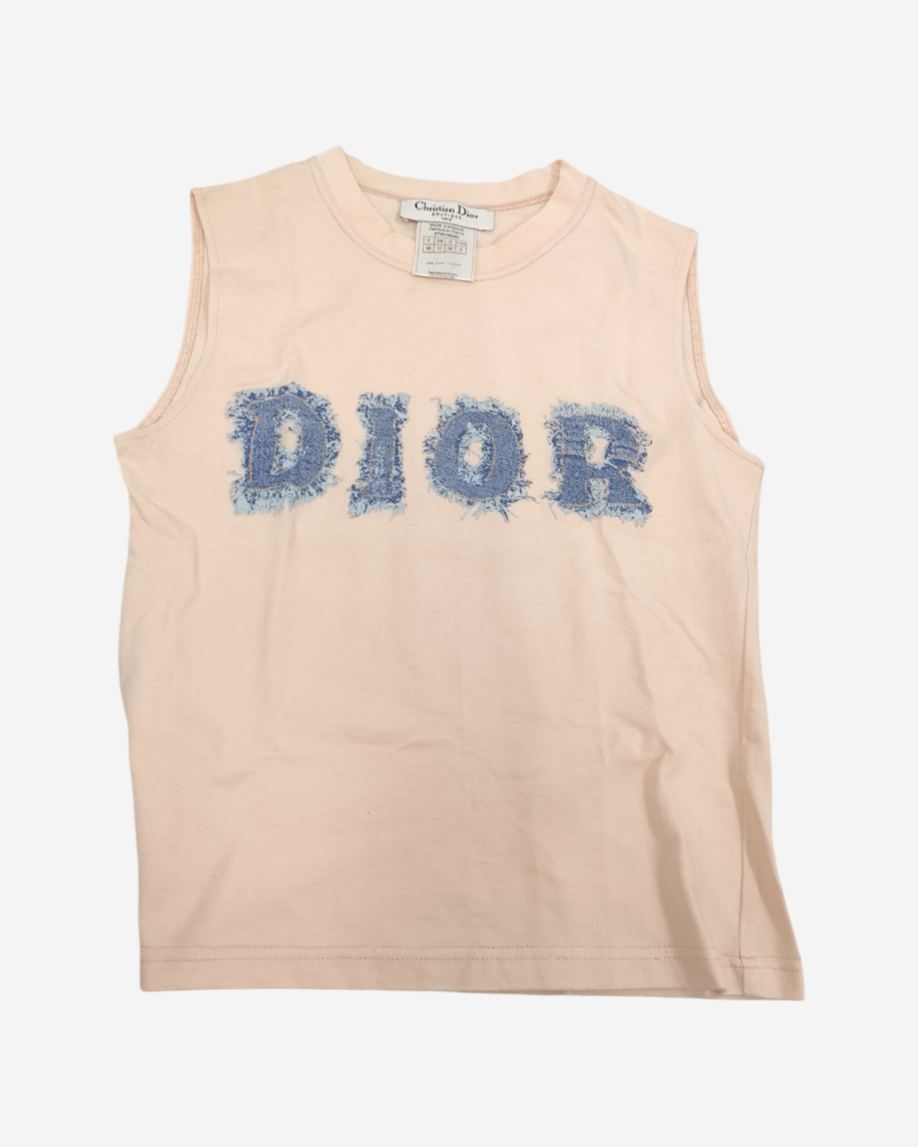 Christian Dior ガリアーノ期 J'ADORE ブルー タンクトップ Christian Dior ガリアーノ期 J'ADORE ブルー タンクトップ Christian