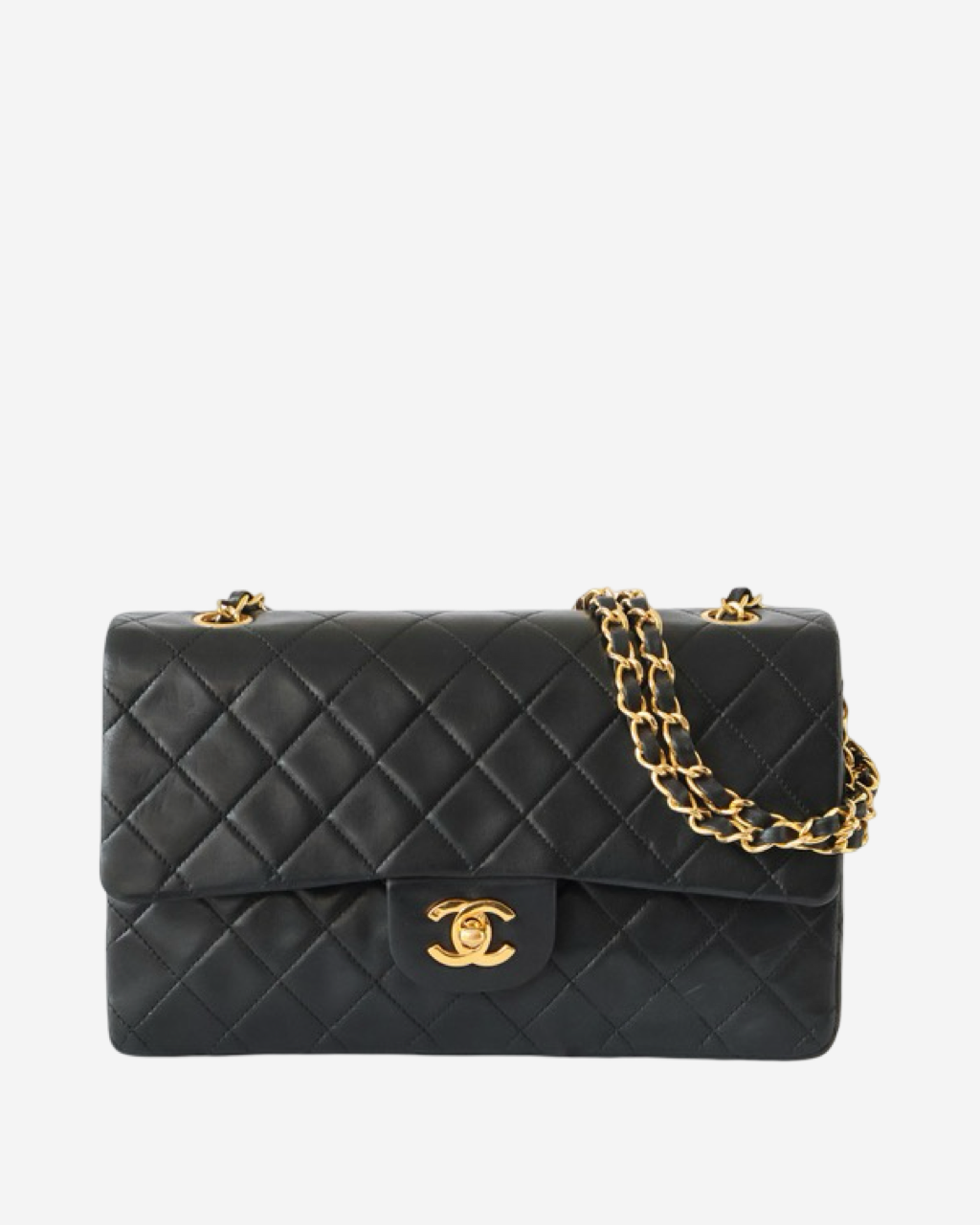 Bolsa Chanel Vintage Classic Double Flap 25cm 1989-1991