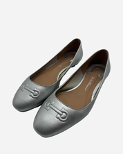 Ferragamo Metallic Flats 36
