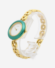 Gucci Gold Bezel Chain Watch