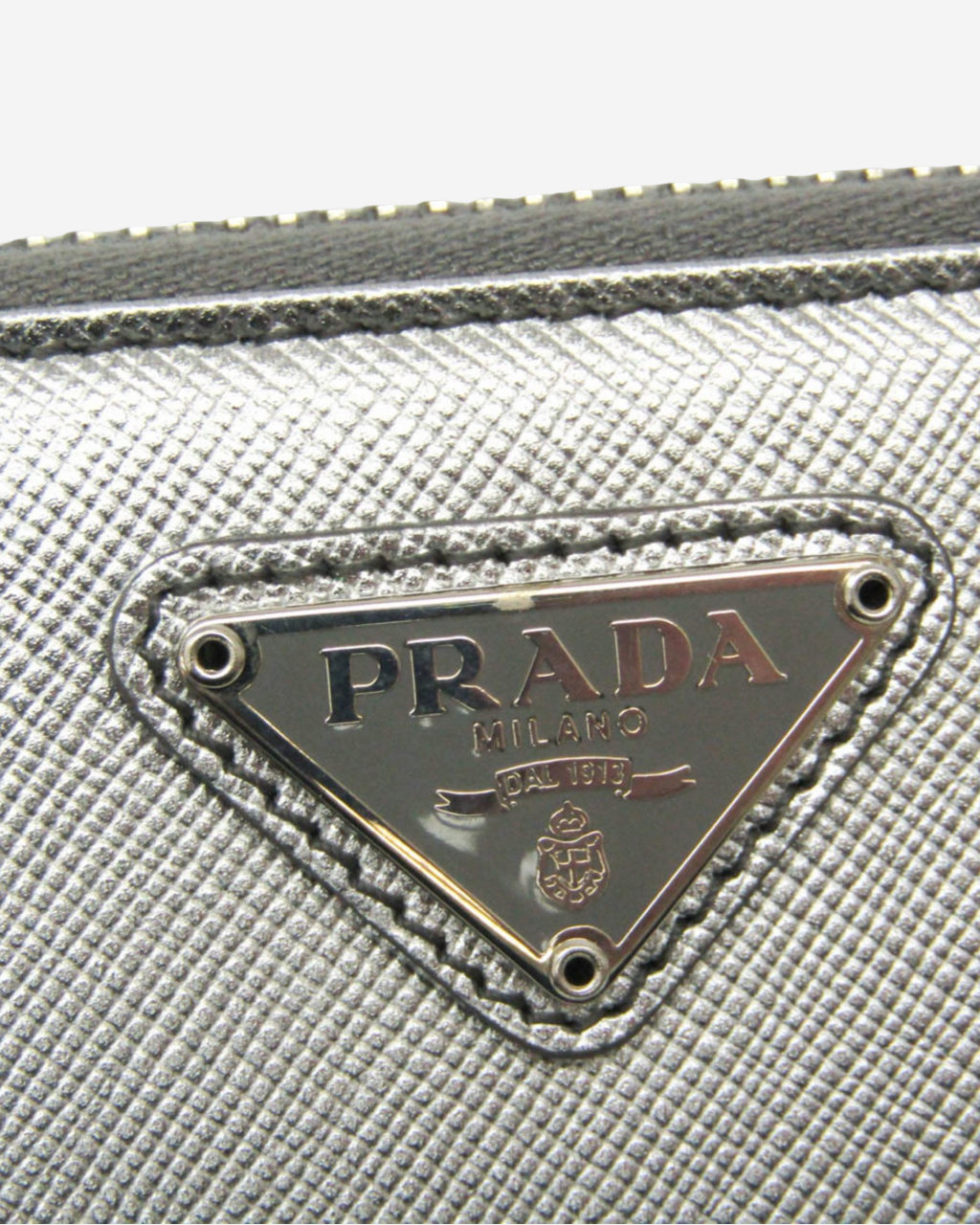 Cartera Prada Plateada