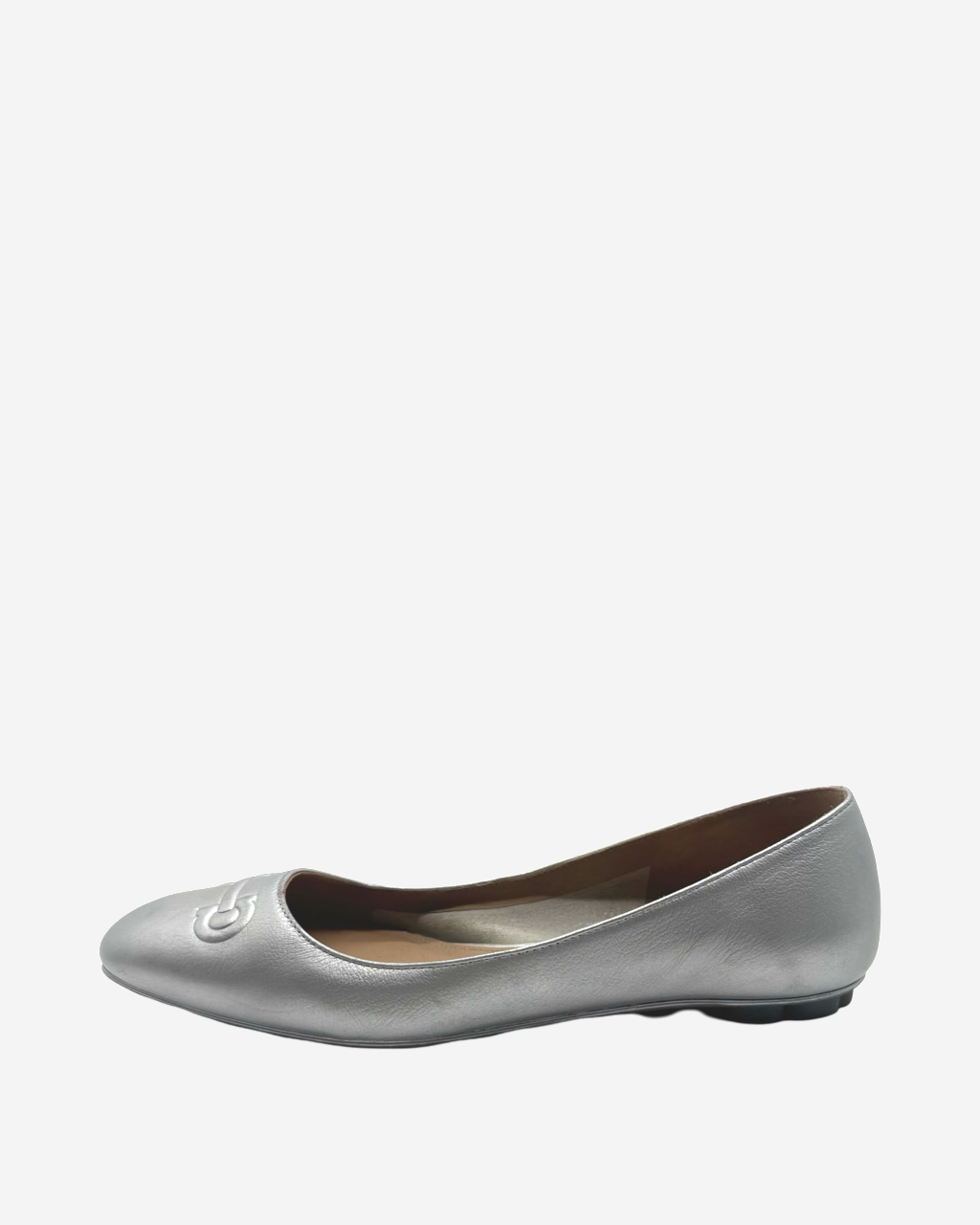Ferragamo Metallic Flats 36