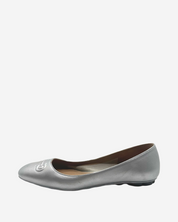 Ferragamo Metallic Flats 36