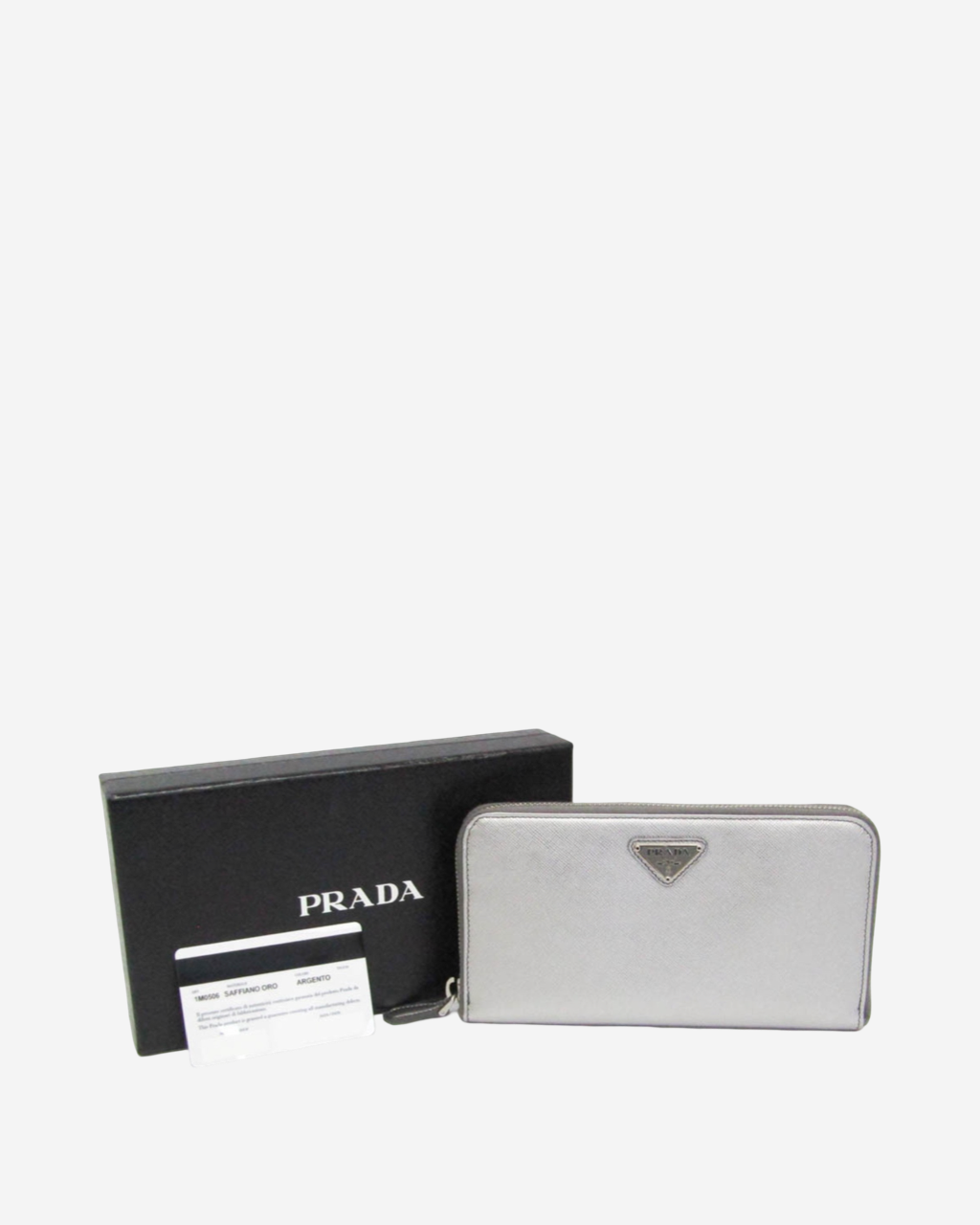 Cartera Prada Plateada
