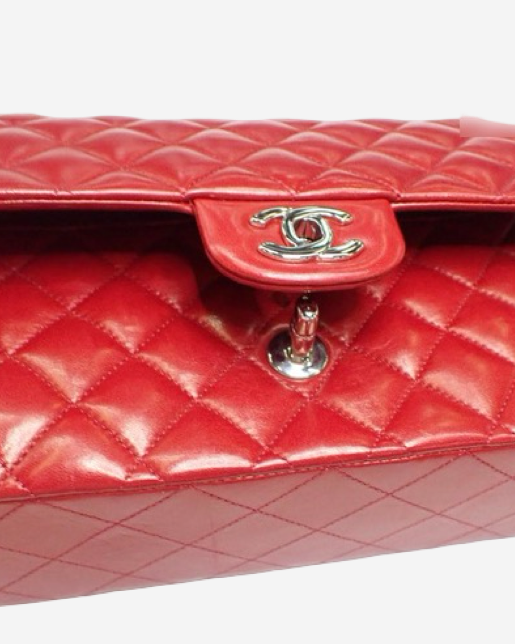 Bolsa Chanel Classic Double Flap Roja 2009-2010