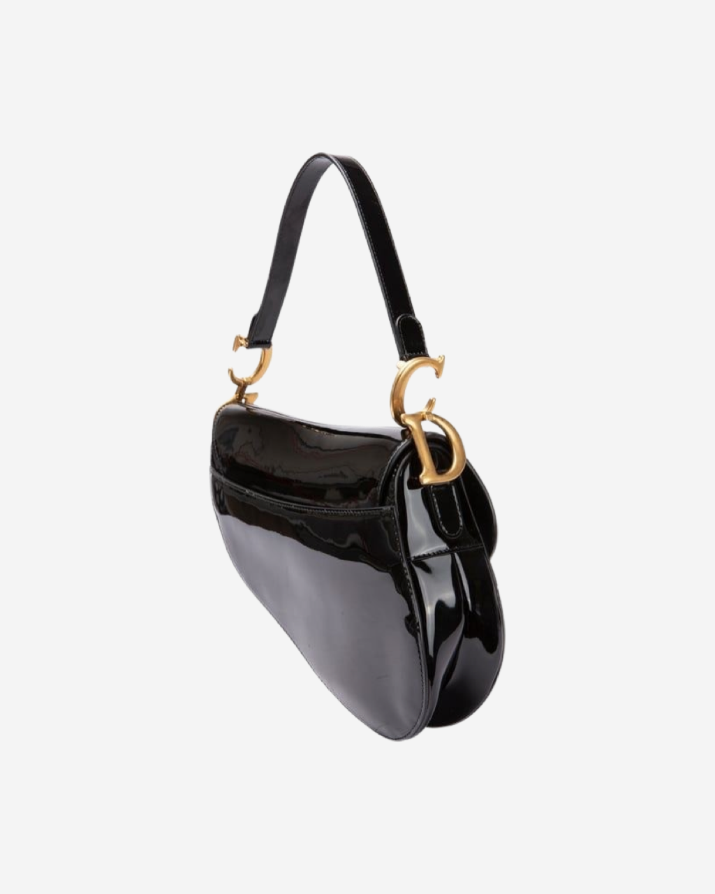 Dior Saddle Patent Leather Bag
