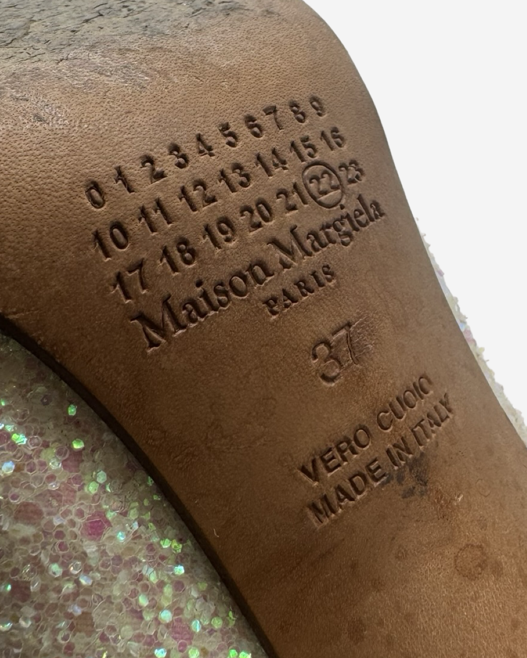 Maison Margiela Tabi Glitter Boots 37
