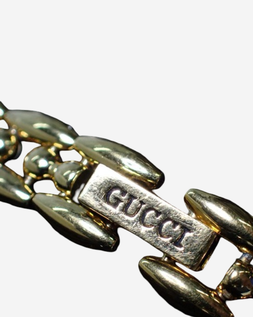 Gucci Gold Bezel Chain Watch