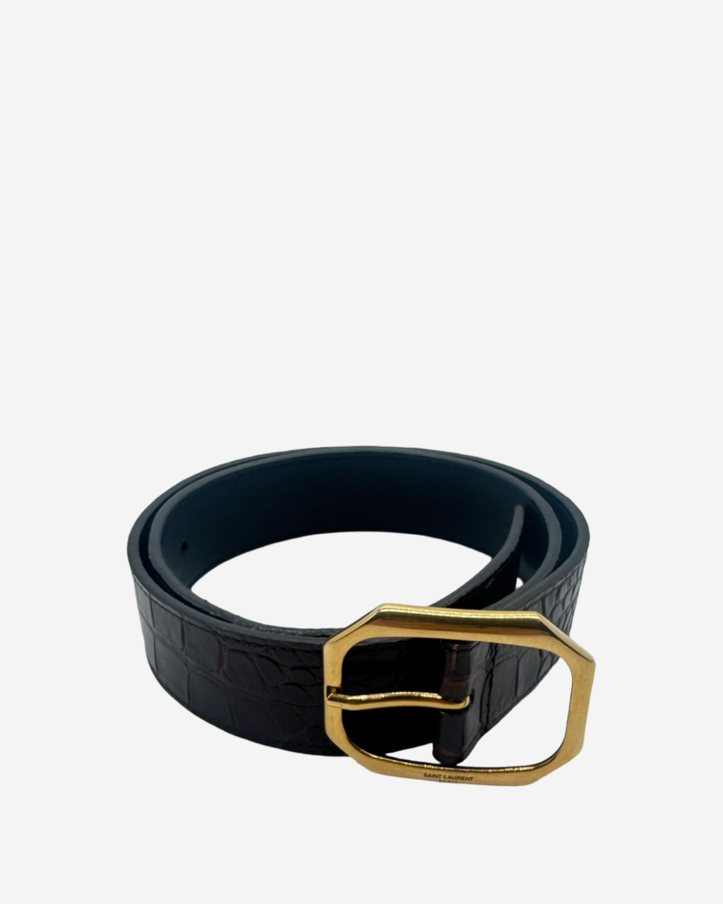 Cinturón Saint Laurent Croc