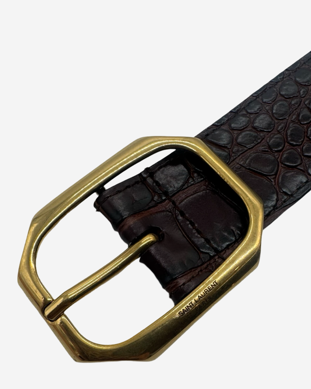Cinturón Saint Laurent Croc