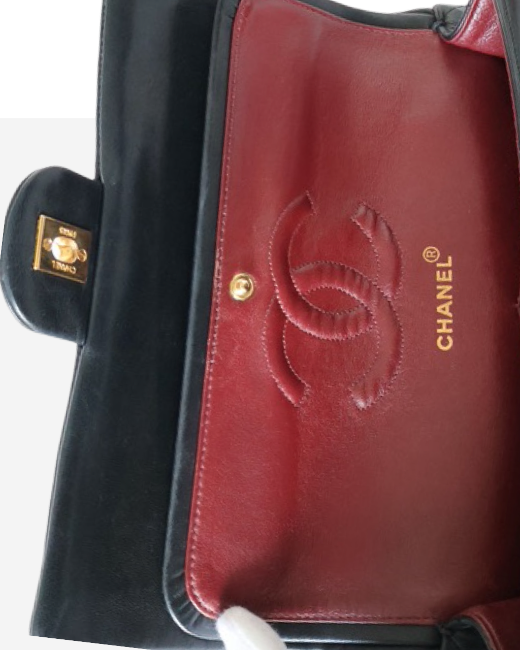 Bolsa Chanel Vintage Classic Double Flap 25cm 1991-1994
