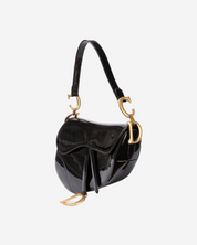 Dior Saddle Patent Leather Bag