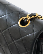 Bolsa Chanel Vintage Classic Double Flap 25cm 1989-1991