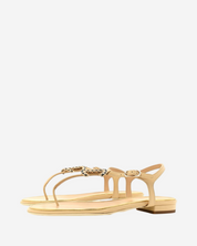 Chanel Gold Sandals 40