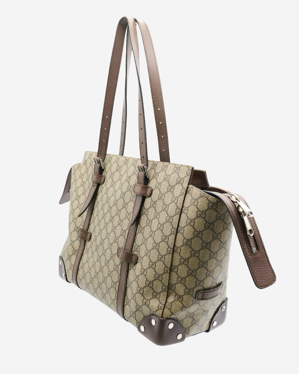 Bolsa Gucci x Globe Trotter GG Supreme Tote