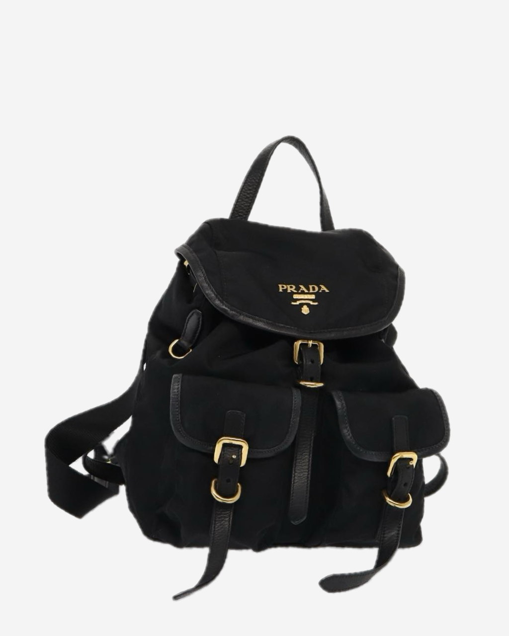 Prada backpack gold hardware discount