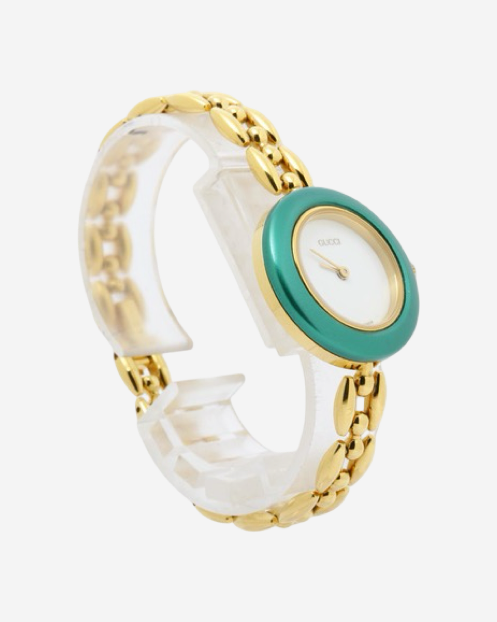 Gucci Gold Bezel Chain Watch