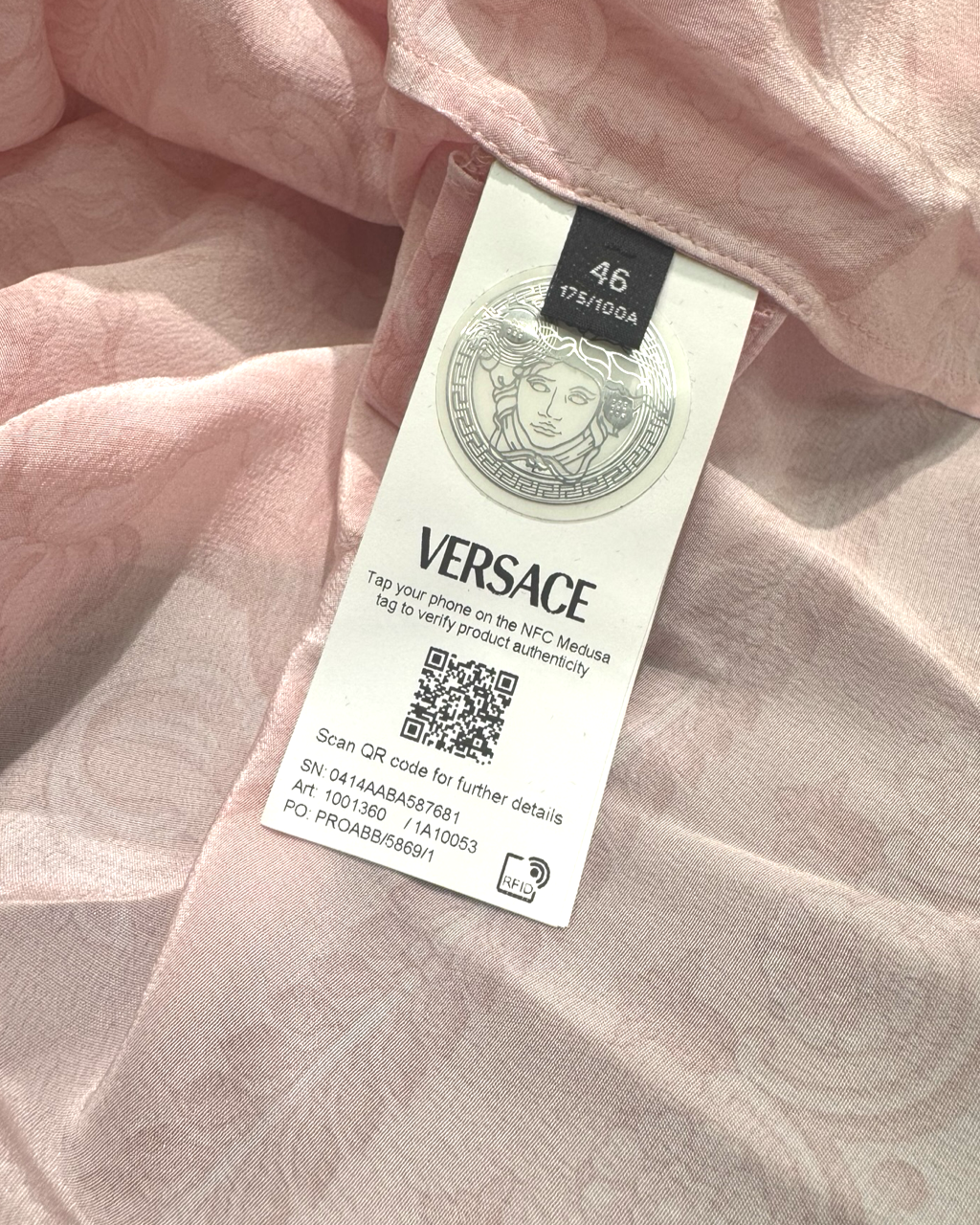 Camisa Versace Tessuto