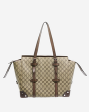 Bolsa Gucci x Globe Trotter GG Supreme Tote