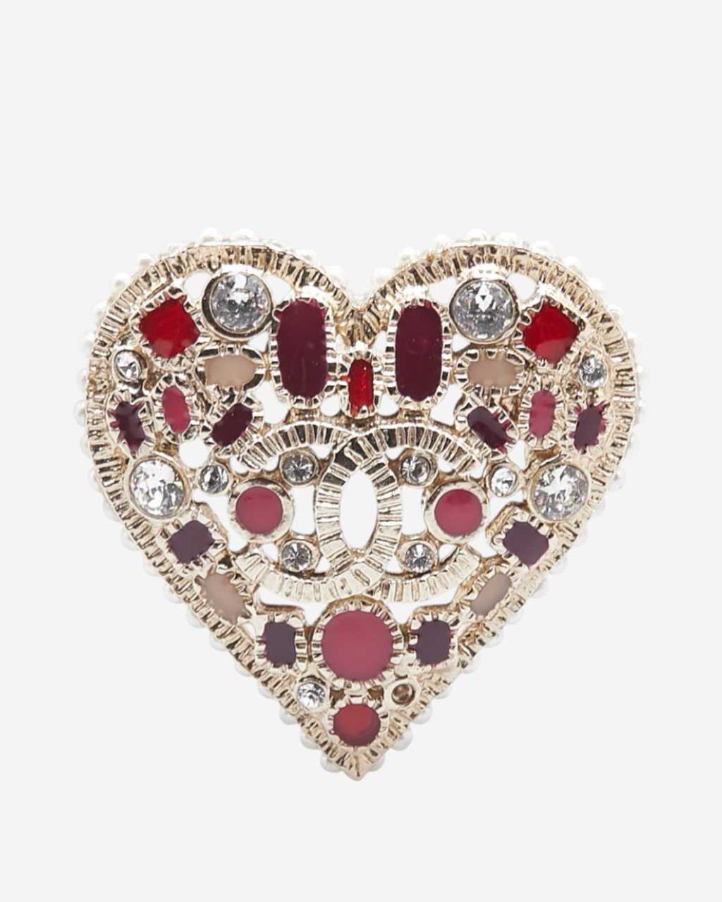 Chanel Heart Brooch