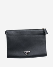 Prada Saffiano Triangle Pouch