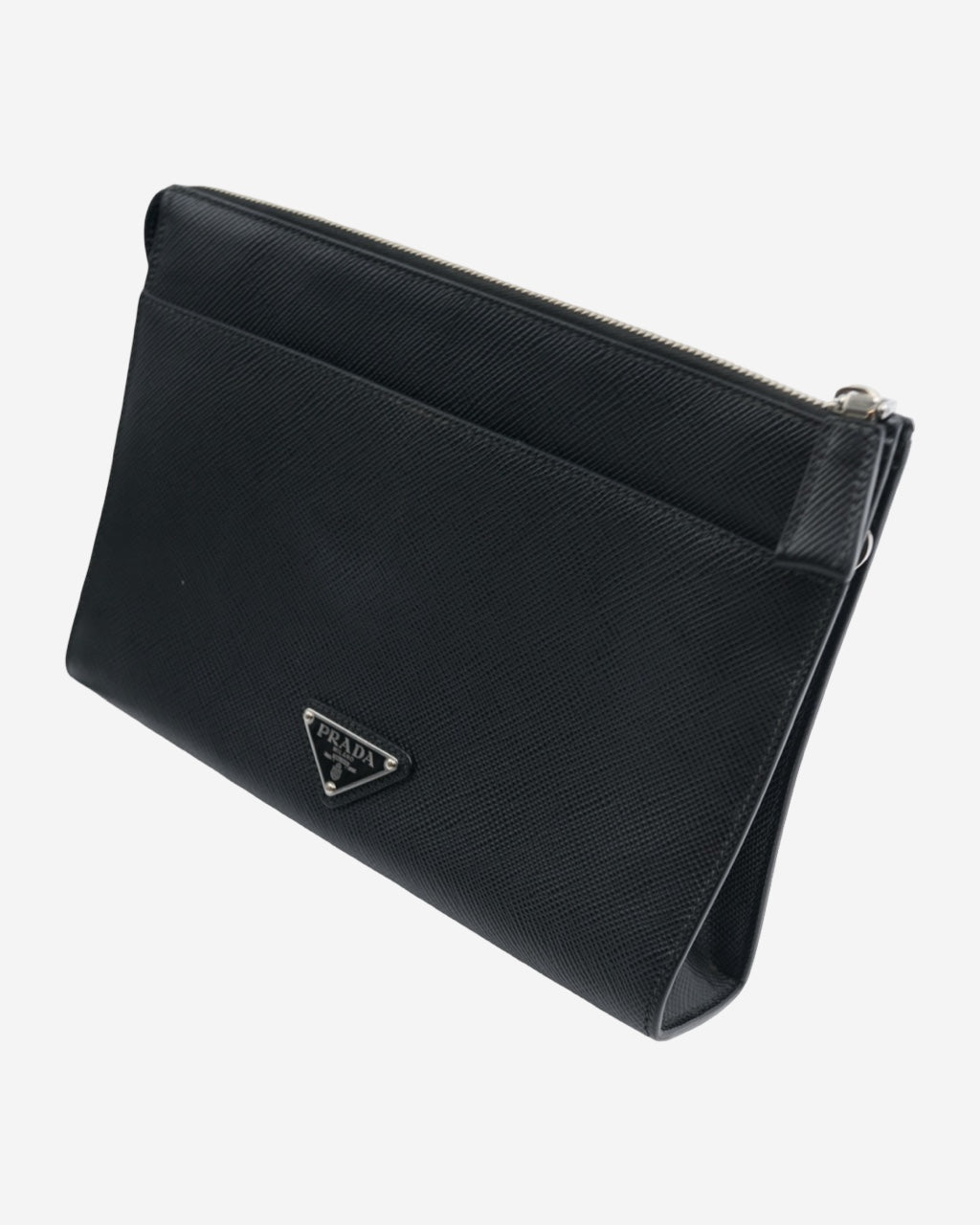 Prada Saffiano Triangle Pouch
