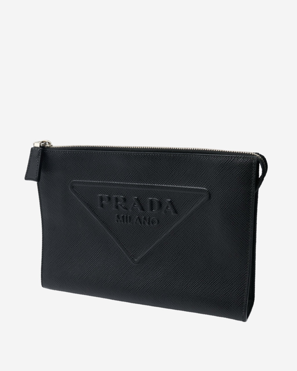 Prada Saffiano Triangle Pouch