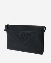 Prada Saffiano Triangle Pouch