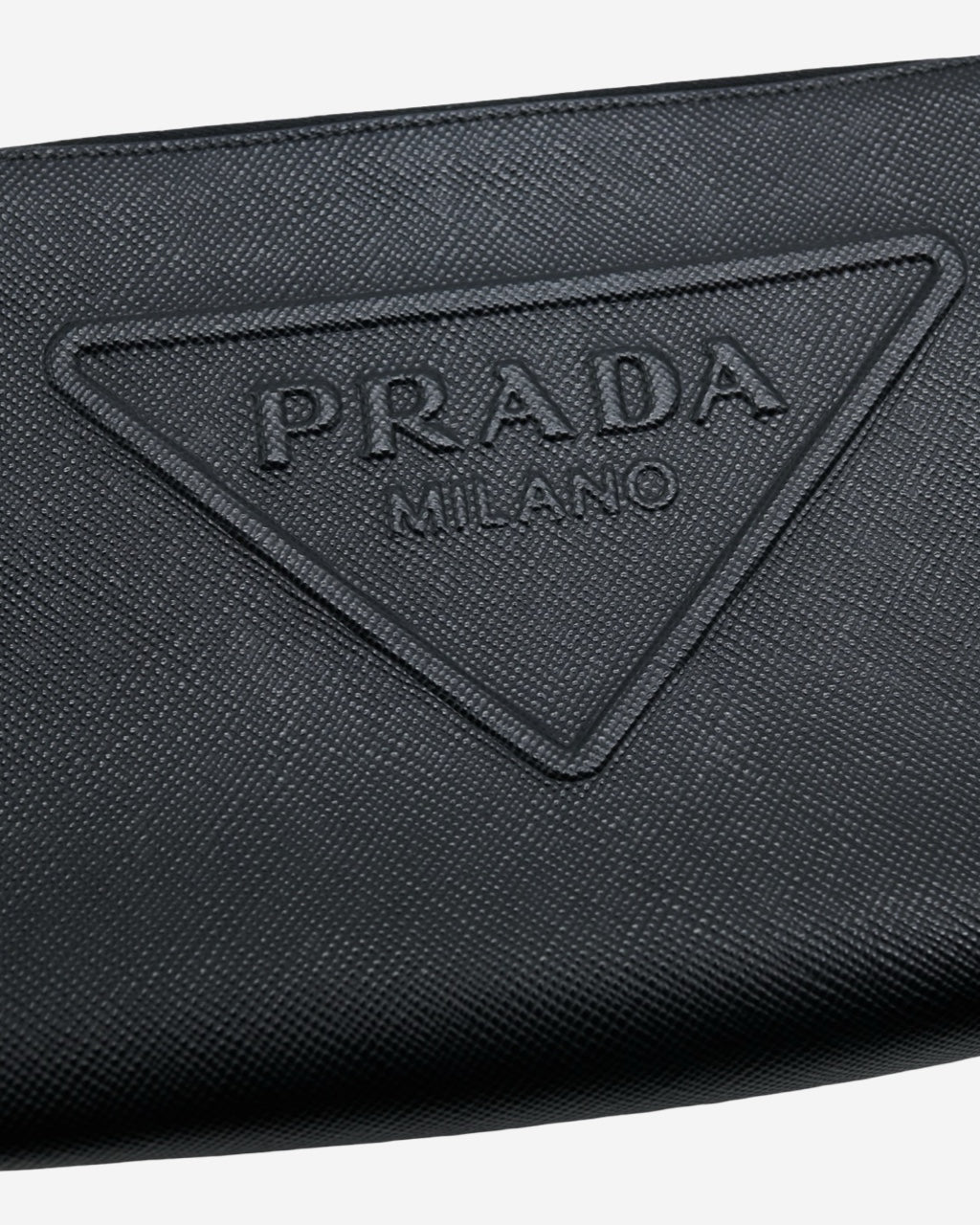 Prada Saffiano Triangle Pouch