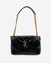 Saint Laurent Lou Lou Puffer Patent Leather Bag