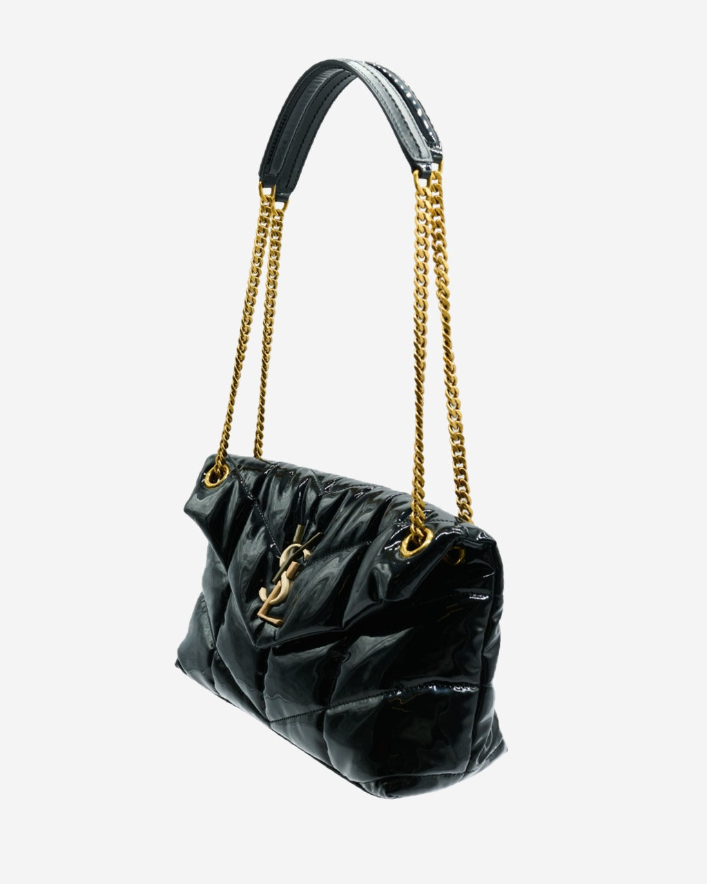 Saint Laurent Lou Lou Puffer Patent Leather Bag