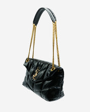Saint Laurent Lou Lou Puffer Patent Leather Bag