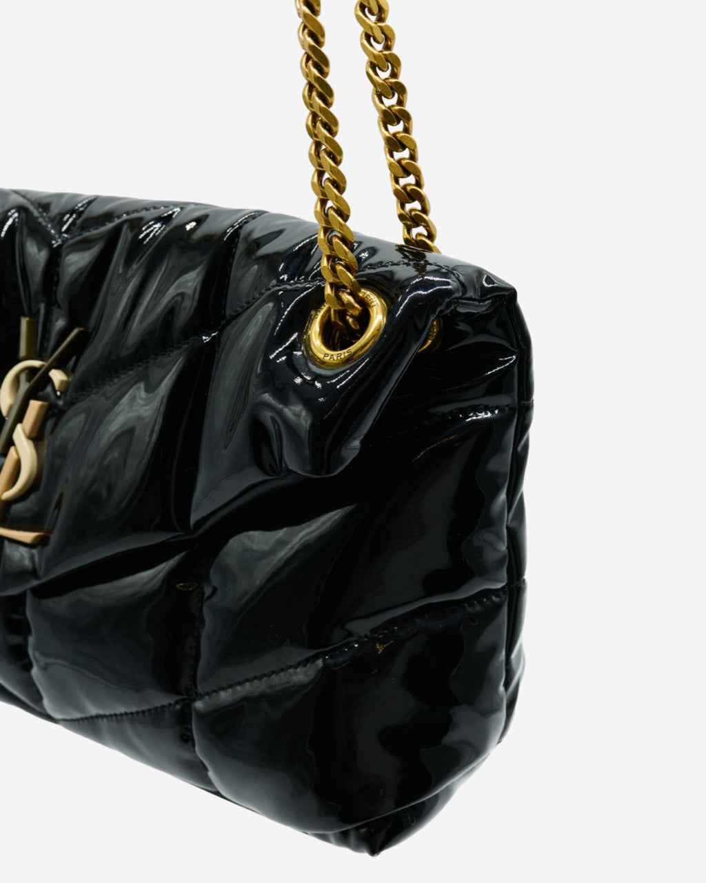Saint Laurent Lou Lou Puffer Patent Leather Bag