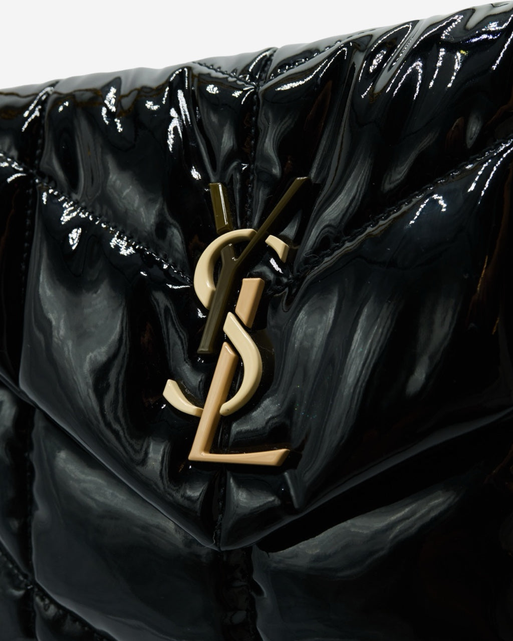 Saint Laurent Lou Lou Puffer Patent Leather Bag