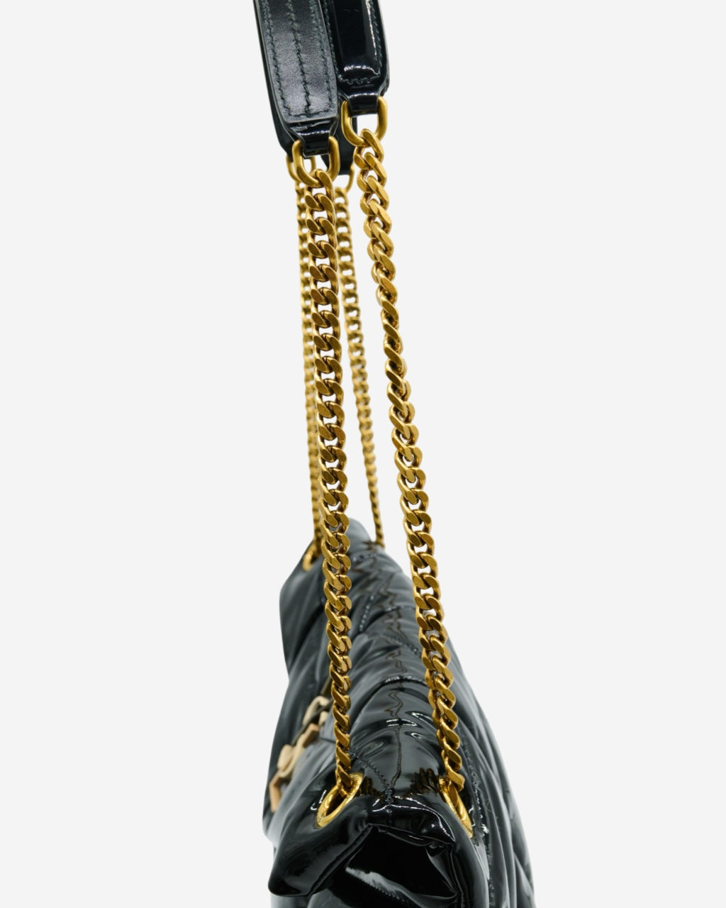 Saint Laurent Lou Lou Puffer Patent Leather Bag