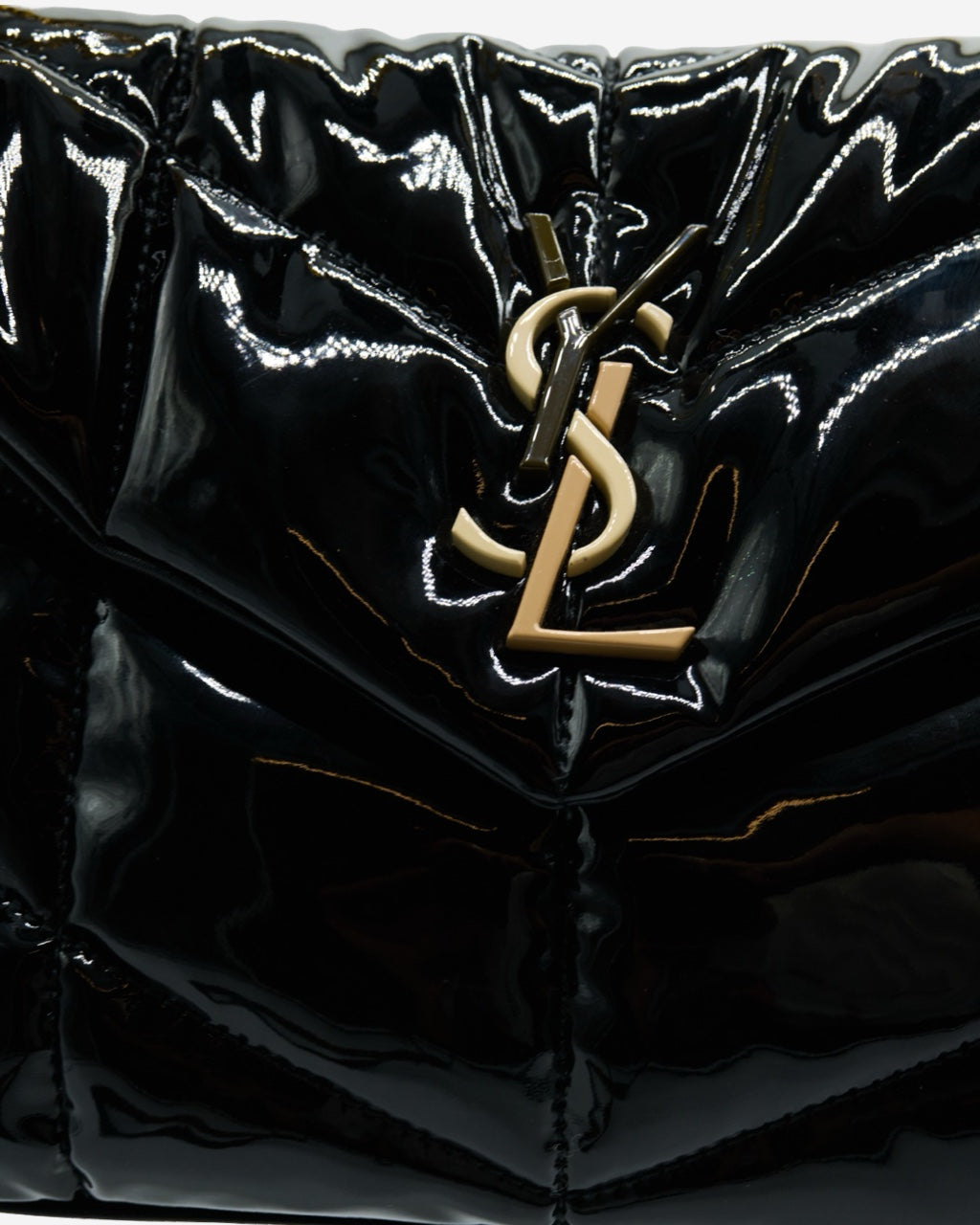 Saint Laurent Lou Lou Puffer Patent Leather Bag