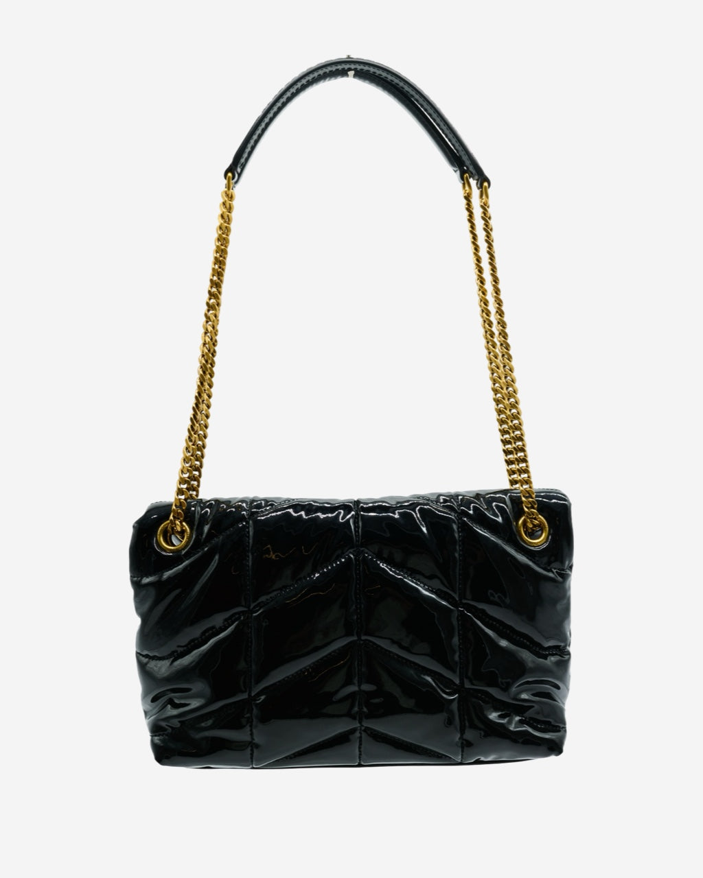 Saint Laurent Lou Lou Puffer Patent Leather Bag
