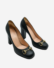 Tacones Gucci Horsebit negros 37.5