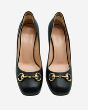 Tacones Gucci Horsebit negros 37.5