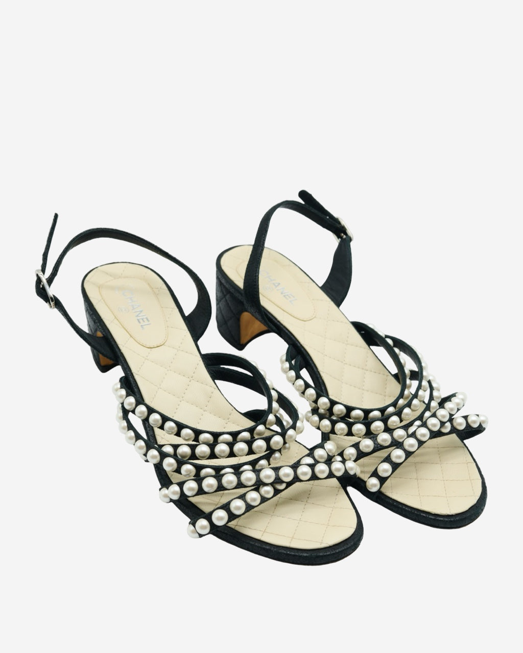 Sandalias Chanel Perlas 40