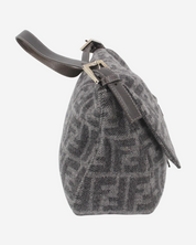 Fendi Zucca Mamma Baguette Wool Bag