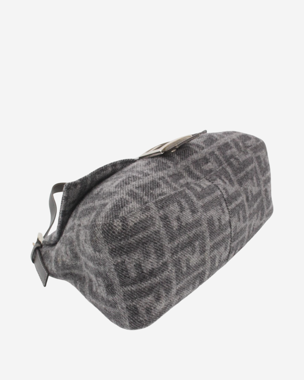 Fendi Zucca Mamma Baguette Wool Bag