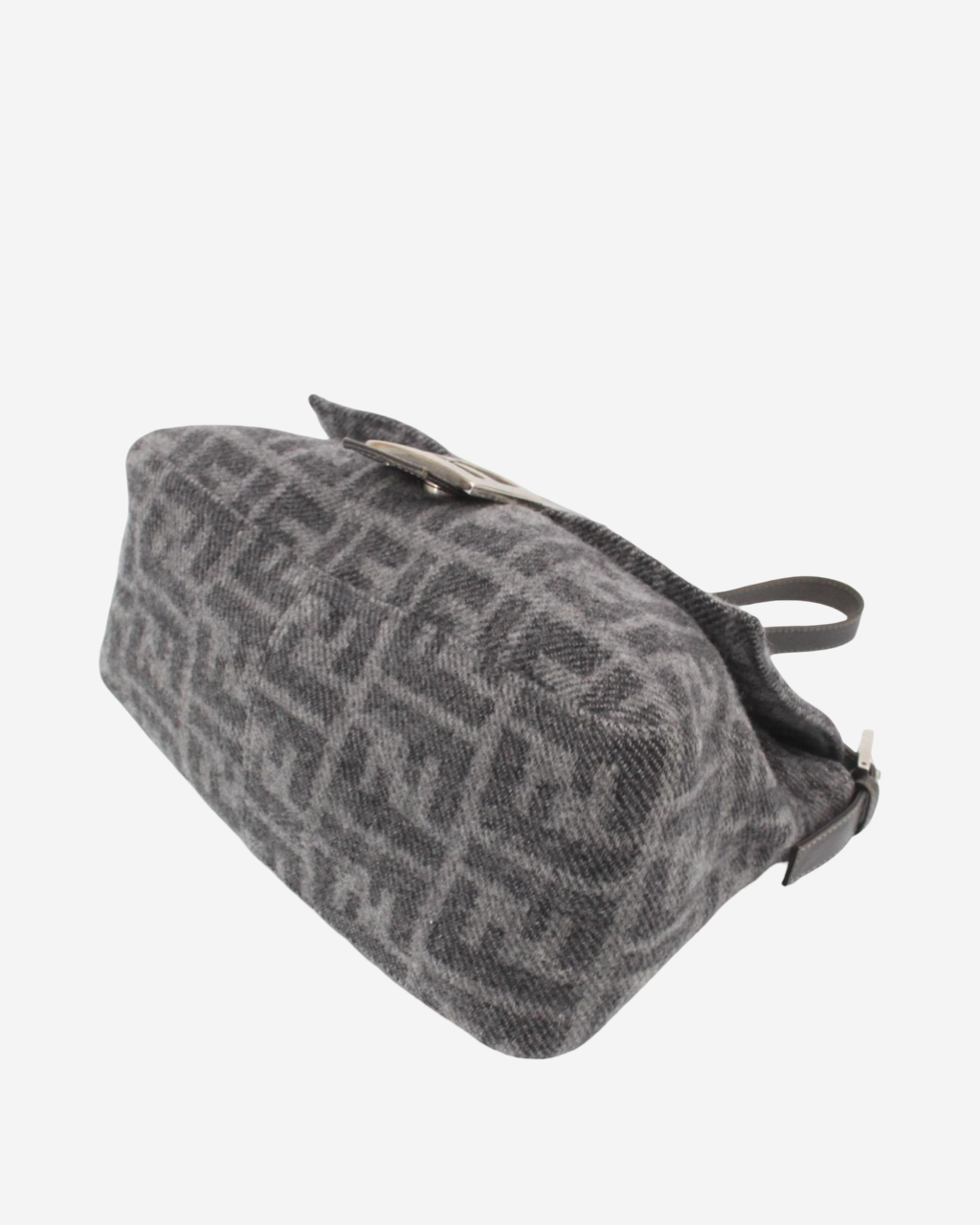 Fendi Zucca Mamma Baguette Wool Bag