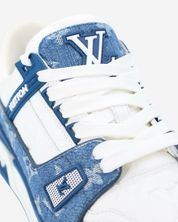 Louis Vuitton Denim Monogram 38.5 IT Tennis