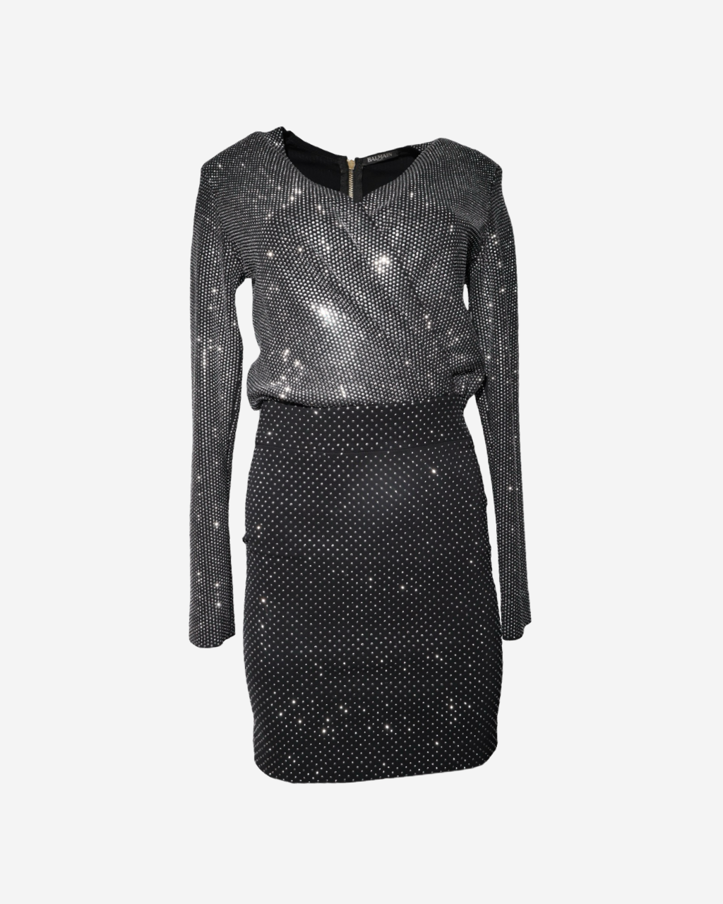Balmain Rhinestones Dress 38 FR