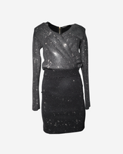 Balmain Rhinestones Dress 38 FR