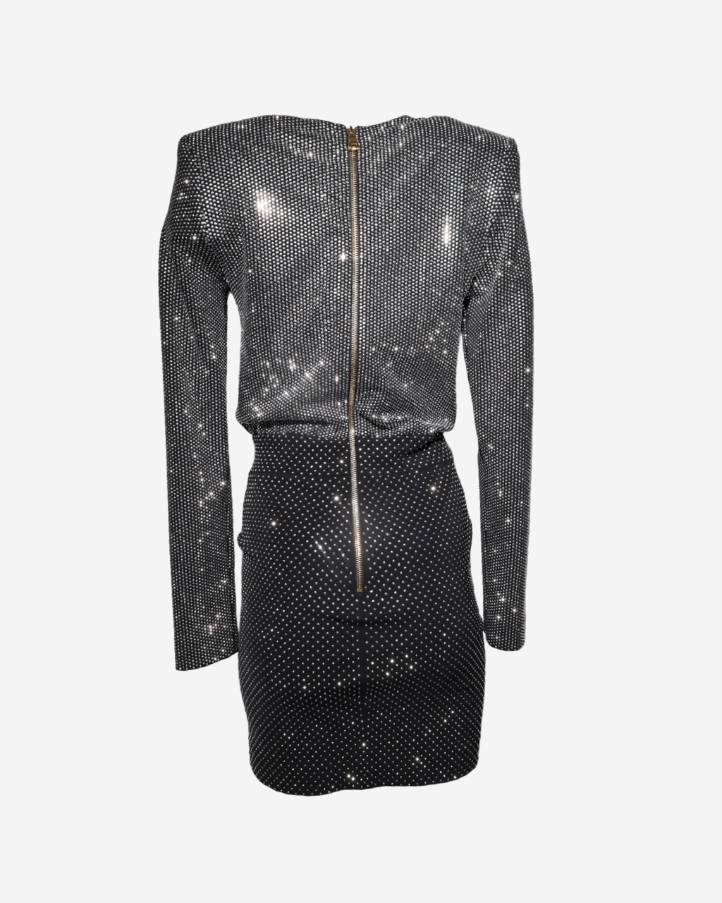 Balmain Rhinestones Dress 38 FR