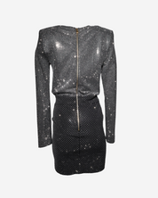 Balmain Rhinestones Dress 38 FR