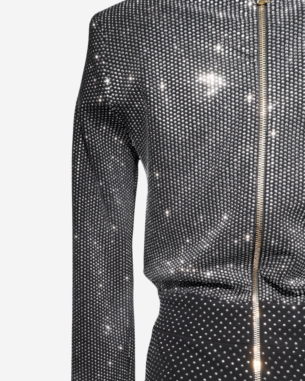 Balmain Rhinestones Dress 38 FR